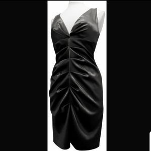 Blondie Nites Black deep V cocktail Dress